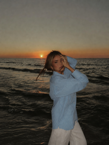 Striped Poplin Shirt